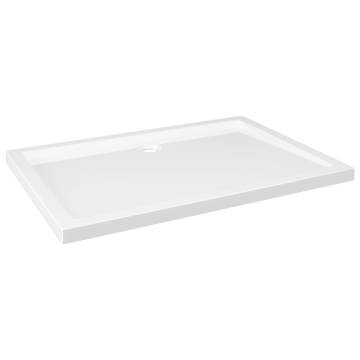 Rectangular ABS Shower Base Tray White 70x100 cm - Durable & Stylish