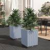 Planters 2 pcs Light Grey 30x30x37 cm Polypropylene Colour light grey Quantity in Package 2 