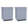 Light Grey 2 pcs Planters - Durable Polypropylene | HipoMarket