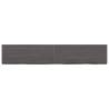 Dark Brown Bathroom Countertop | Solid Oak 160x30 cm