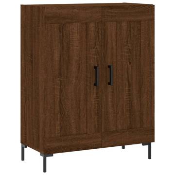 Classic Brown Oak Sideboard - Engineered Wood 69.5x34x90 cm