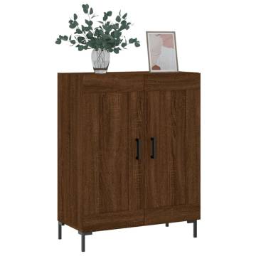 Classic Brown Oak Sideboard - Engineered Wood 69.5x34x90 cm