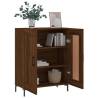 Classic Brown Oak Sideboard - Engineered Wood 69.5x34x90 cm