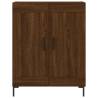 Classic Brown Oak Sideboard - Engineered Wood 69.5x34x90 cm