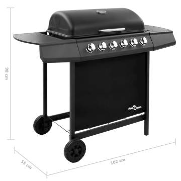 Gas BBQ Grill with 6 Burners - Perfect for Outdoor Cooking