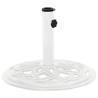 Umbrella Base White 44x44x31 cm Cast Iron Colour white Size Ø 44 x 31 cm Quantity in Package 1 