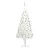 Artificial Pre-lit Christmas Tree with Ball Set White 240 cm Colour white Size 240 x 100 cm Quantity in Package 1 Number of Branch Tips 