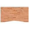 Solid Beech Desk Top - 110x(55-60)x2.5 cm | HipoMarket