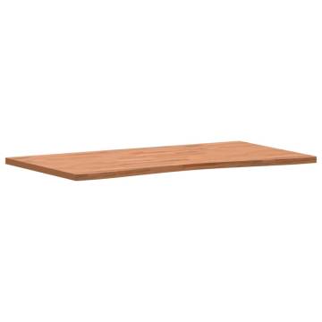 Solid Beech Desk Top - 110x(55-60)x2.5 cm | HipoMarket