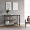 Book Cabinet Grey Sonoma 100x33x70.5cm Engineered Wood and Steel Colour grey sonoma Quantity in Package 1 Height 70.5 cm Width 100 cm 