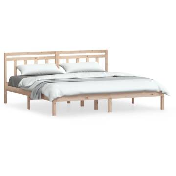 Super King Size Solid Wood Bed Frame 180x200 cm | HipoMarket