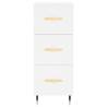 Stylish Highboard White 34.5x34x180 cm - Engineered Wood