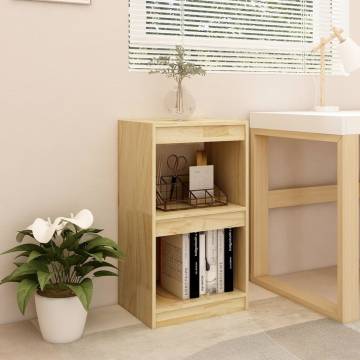 Stylish Solid Pinewood Book Cabinet - 40x30x71.5 cm