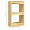 Stylish Solid Pinewood Book Cabinet - 40x30x71.5 cm