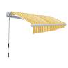 Folding Awning 300 cm - Yellow & White for Your Garden