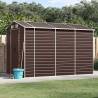 Brown Garden Shed 191x300cm - Durable Galvanised Steel