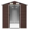 Brown Garden Shed 191x300cm - Durable Galvanised Steel