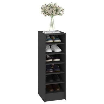 High Gloss Grey Shoe Cabinet | Stylish Storage Solution