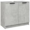 3 Piece Bathroom Cabinet Set - Concrete Grey Engineered Wood