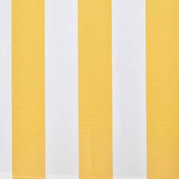 Folding Awning 300 cm - Yellow & White for Your Garden