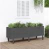 Garden Raised Bed Grey 160x50x57 cm Solid Wood Pine Colour grey pine Size 160 x 50 x 57 cm Quantity in Package 1 