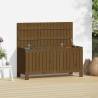 Garden Storage Box Honey Brown 108x42.5x54 cm Solid Wood Pine Colour honey brown pine Size 108 x 42.5 x 54 cm 