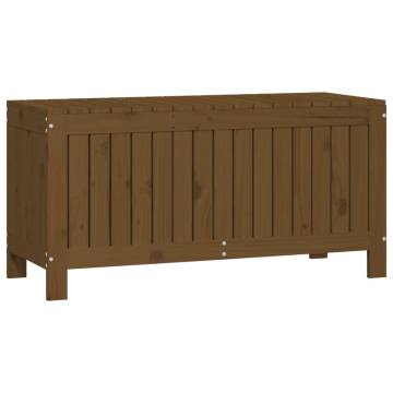 Garden Storage Box Honey Brown - Solid Pine, 108x42.5x54 cm