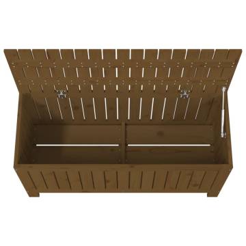 Garden Storage Box Honey Brown - Solid Pine, 108x42.5x54 cm