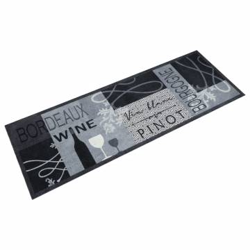 Kitchen Rug Washable Wine Grey 60x180 cm | Hipomarket