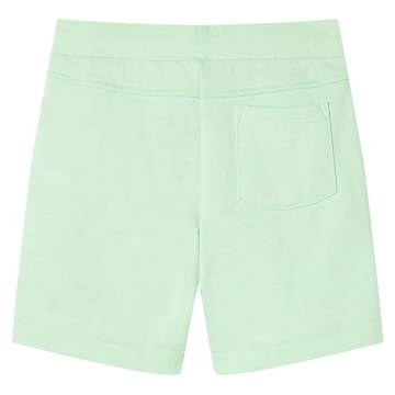 Kids' Bright Green Shorts with Drawstring - Size 128