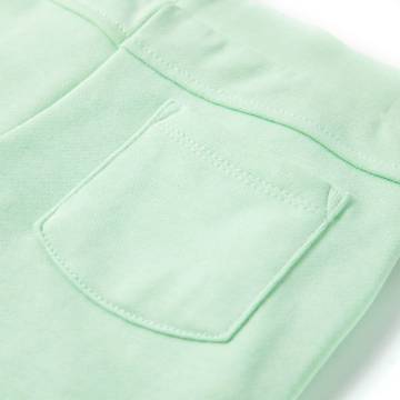 Kids' Bright Green Shorts with Drawstring - Size 128