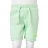 Kids' Bright Green Shorts with Drawstring - Size 128