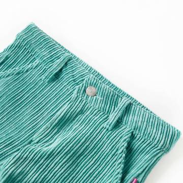 Kids' Corduroy Pants Mint Green, Size 128 - Hipo Market