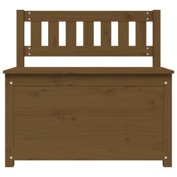 Classic Honey Brown Solid Wood Pine Bench - 80x41x77 cm