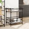 Kitchen Trolley Grey Sonoma - 82x40x78.5 cm Engineered Wood