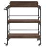 Brown Oak Kitchen Trolley - 81.5x41x92.5 cm | Hipomarket