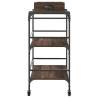 Brown Oak Kitchen Trolley - 81.5x41x92.5 cm | Hipomarket