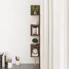 Wall Corner Shelf Brown Oak - 20x20x127.5 cm | Hipomarket