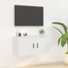 Wall Mounted TV Cabinet White 80x34.5x40 cm Colour white Quantity in Package 1 Height 40 cm Width 80 cm 