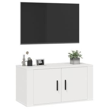 Wall Mounted TV Cabinet White - Stylish & Practical Storage