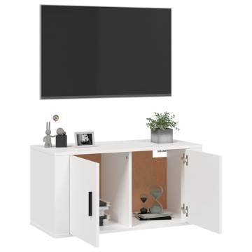 Wall Mounted TV Cabinet White - Stylish & Practical Storage