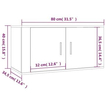 Wall Mounted TV Cabinet White - Stylish & Practical Storage