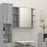 Bathroom Mirror Cabinet Grey Sonoma 80x20.5x64cm Engineered Wood Colour grey sonoma Quantity in Package 1 