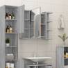 Modern Bathroom Mirror Cabinet Grey Sonoma 80x20.5cm