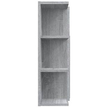 Modern Bathroom Mirror Cabinet Grey Sonoma 80x20.5cm