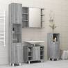 Modern Bathroom Mirror Cabinet Grey Sonoma 80x20.5cm