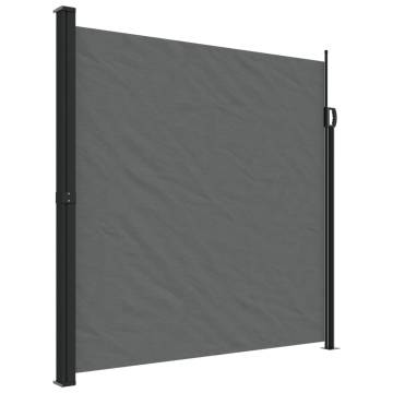 Retractable Side Awning Anthracite 200x600 cm | HipoMarket