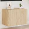 TV Wall Cabinet with LED Lights Sonoma Oak 60x35x41 cm Colour sonoma oak Size 60 x 35 x 41 cm Quantity in Package 1 