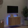 LED TV Wall Cabinet Sonoma Oak - Modern & Stylish 60x35x41 cm