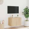 LED TV Wall Cabinet Sonoma Oak - Modern & Stylish 60x35x41 cm